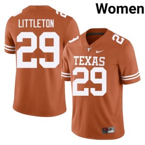 College Football 2026 #29 Womens Graceson Littleton Orange Lone Star State Reps Jersey 398636-746