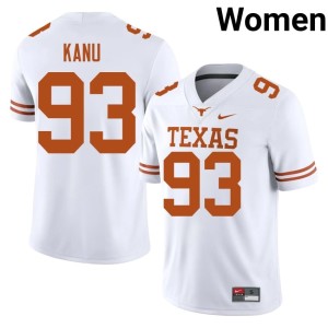 College Football University of Texas White Hero Kanu Embroidery Women #93 Jerseys 511971-891