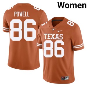 College Football Women's Texas Orange Hudson Powell High School #86 Jerseys 443643-831