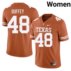 College Football #48 Orange Womens Jackson Duffey Alumni Texas Athletics Jerseys 702174-494