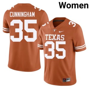 College Football Jonathan Cunningham #37 Burnt Orange Orange 2026 Womens Jersey 289750-385