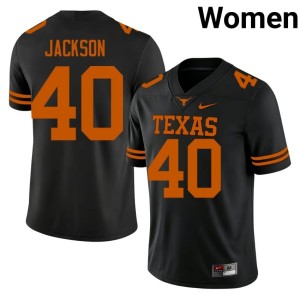College Football Black Women Lance Jackson University #40 University of Texas Jersey 474754-450