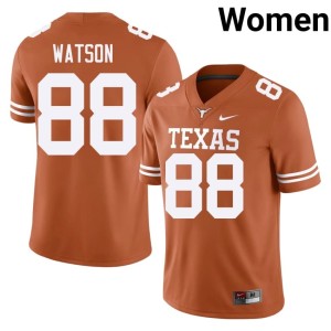 College Football Orange Texas Athletics University #88 Maraad Watson Women Jerseys 151492-636