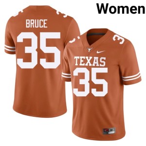 College Football Womens UT #35 University McCoy Bruce Orange Jerseys 100872-913