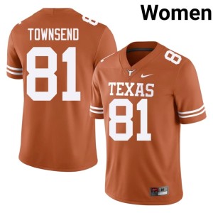 College Football 2026-27 Nick Townsend Women Orange Texas #81 Jersey 111725-678