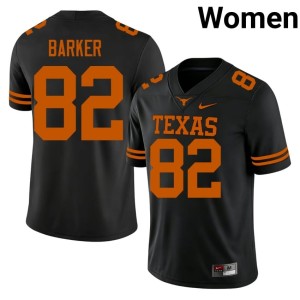 College Football Texas Longhorns Ridge Barker Black Replica Women #82 Jersey 639659-518