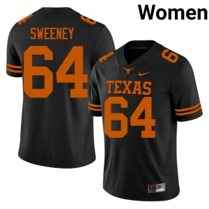 College Football 2026-27 Black Texas Longhorns Robert Sweeney #64 Women's Jersey 862985-605