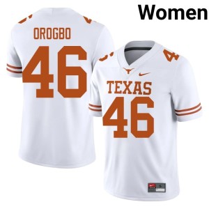 College Football Alumni Women's White Smith Orogbo #46 Texas Longhorns Jerseys 880555-759