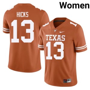 College Football Womens #13 Zelus Hicks Orange UT Official Jerseys 947508-712