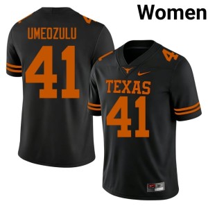 College Football Ziky Umeozulu University of Texas Limited Womens Black #41 Jersey 994546-294