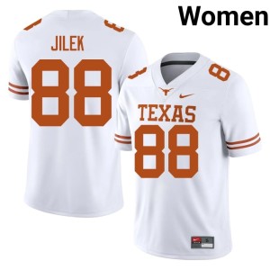 College Football Lone Star State Reps White #88 Women Stitched Charlie Jilek Jerseys 199793-352