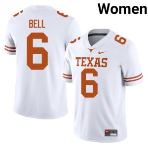 College Football NCAA #6 White Dia Bell UT Womens Jerseys 913345-319