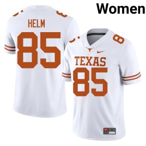 College Football UT Gunnar Helm Women's #85 Alumni White Jersey 715104-849