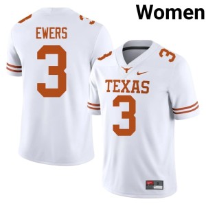 College Football #3 Limited Quinn Ewers White Texas Athletics Women's Jersey 625007-428