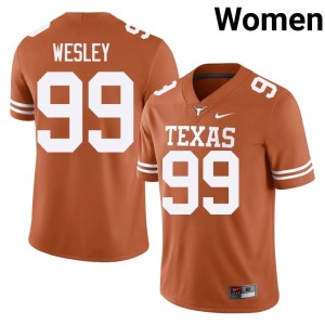 College Football Women Richard Wesley Alumni UT #99 Orange Jersey 566184-666