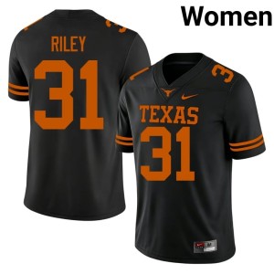 College Football #31 University of Texas 2026-27 Women Yaheim Riley Black Jersey 243233-784