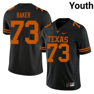 College Football 2026 #73 Youth Brandon Baker Black Texas Athletics Jerseys 921296-580