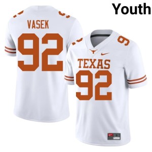 College Football Colton Vasek #92 Lone Star State Reps White NCAA Youth Jerseys 849291-565