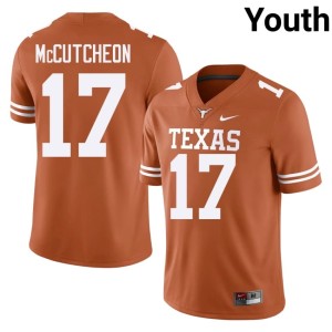 College Football Orange Daylan McCutcheon #17 Youth 2026-27 Texas Jersey 431913-448