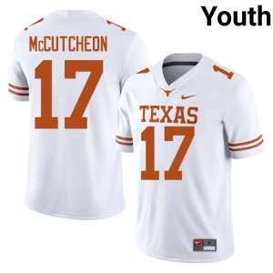 College Football Daylan McCutcheon Youth White University Texas Longhorns #17 Jersey 948457-483