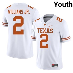 College Football #2 Texas Athletics Youth White Alumni Derek Williams Jr. Jerseys 750132-729