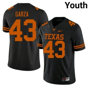 College Football Burnt Orange #43 Youth Eric Garza Black Replica Jerseys 979774-434