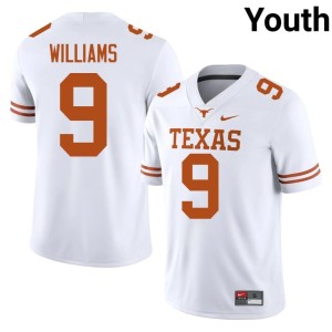 College Football Youth White Jonah Williams Burnt Orange NCAA #9 Jersey 767218-556