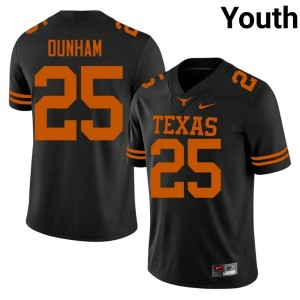 College Football UT Alumni Luke Dunham Black #25 Youth Jersey 578716-867