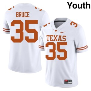 College Football White McCoy Bruce Embroidery #35 Youth UT Jerseys 700547-761