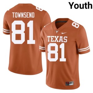 College Football #81 Youth Nick Townsend Limited Texas Orange Jersey 905852-610
