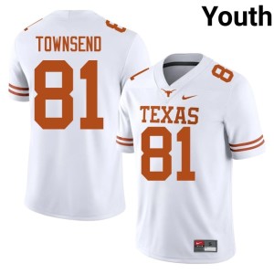 College Football 2026-27 Youth Nick Townsend Longhorns White #81 Jerseys 700638-665