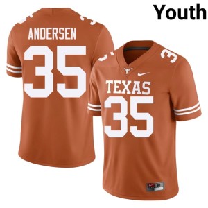 College Football Orange NCAA #35 UT Rett Andersen Youth Jerseys 336523-876