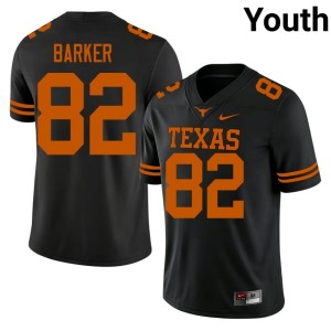 College Football Stitched UT Longhorns Black Youth #82 Ridge Barker Jerseys 881593-412