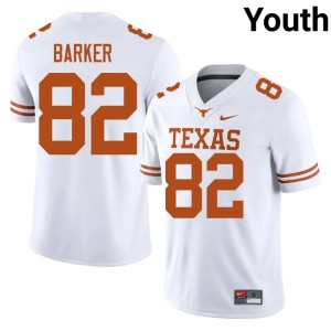 College Football #82 UT Ridge Barker Official White Youth Jersey 818340-390