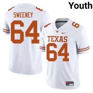 College Football Robert Sweeney Horns White University Youth #64 Jerseys 279351-496