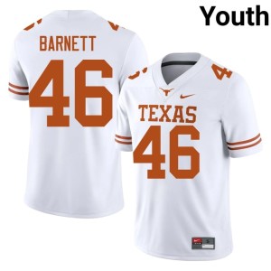 College Football Spencer Barnett #46 White UT Youth NCAA Jersey 642709-830