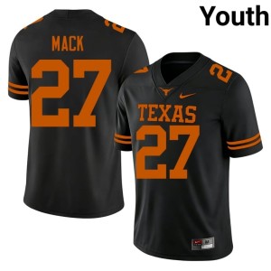 College Football #27 Black Youth Wardell Mack Texas Longhorns Alumni Jerseys 175549-136