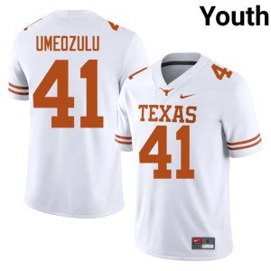 College Football #41 Game Ziky Umeozulu White UT Youth Jersey 310380-900