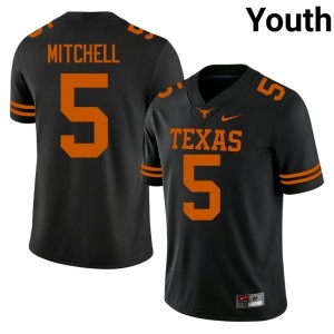 College Football Longhorns Black #5 Game Adonai Mitchell Youth Jerseys 419833-823