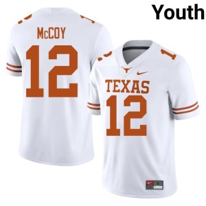College Football White Limited Youth #12 Colt McCoy Lone Star State Reps Jerseys 523999-407