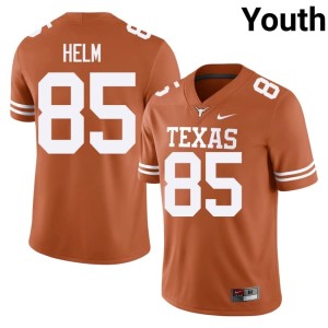 College Football Orange Youth Gunnar Helm #85 Official The Horns Jerseys 873565-464