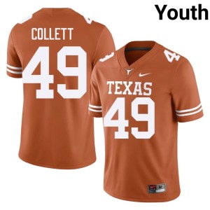 College Football Jake Collett Orange Youth Alumni Lone Star State Reps #49 Jerseys 328794-203
