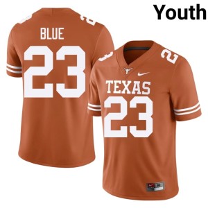 College Football Orange University of Texas #23 Jaydon Blue Youth Alumni Jersey 461907-349