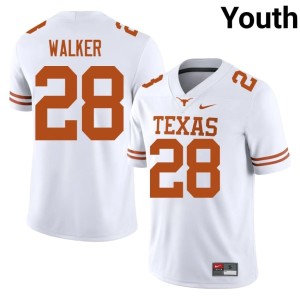 College Football Jett Walker Limited #28 White Youth UT Longhorns Jerseys 894896-722