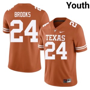 College Football Jonathon Brooks Youth #24 Texas Longhorns Orange 2026 Jersey 172218-851