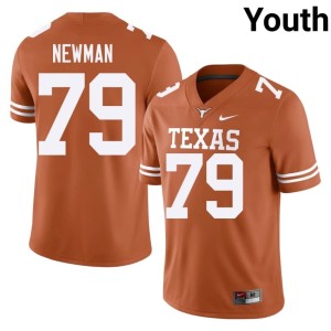 College Football Jonte Newman UT Longhorns NCAA #79 Orange Youth Jersey 120689-614