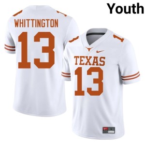 College Football #13 Texas Youth Alumni Jordan Whittington White Jerseys 336904-352