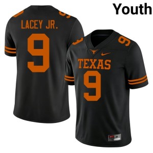 College Football Karle Lacey Jr. 2026-27 Longhorns #9 Black Youth Jersey 884422-305