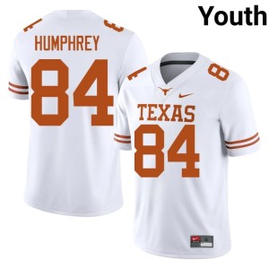 College Football #84 Lil'Jordan Humphrey Limited Youth White Longhorns Jerseys 264170-838