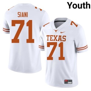 College Football #71 Youth Limited UT White Melvin Siani Jerseys 478145-601